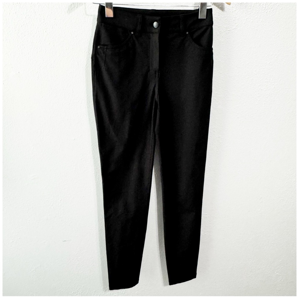 Lululemon black sleek high rise pant size 2
